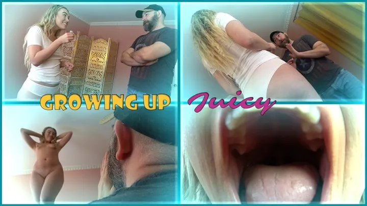 Growing Up Juicy - Nude Giantess Growth and Clothing Destruction with Juicy Alchemy