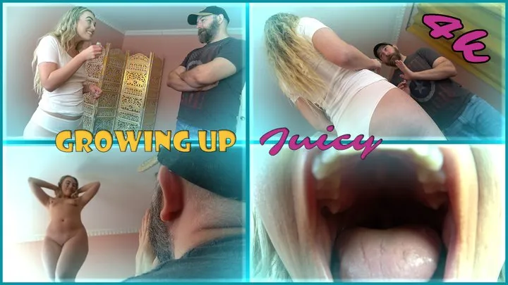 Growing Up Juicy - Nude Giantess Growth and Clothing Destruction with Juicy Alchemy