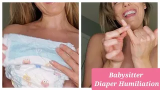 Babysitter Diaper Humiliation ABDL SPH POV