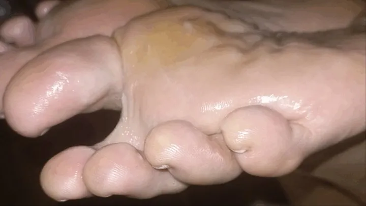 Mila - Worshipping her sweaty feet with footjob and cumshot