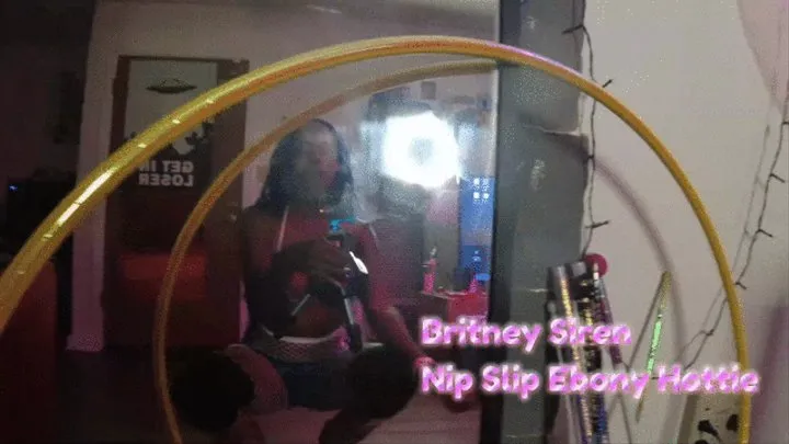 Britney Siren Nip Slip Ebony Hottie