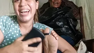 Teresa continues to conquer ticklish feet