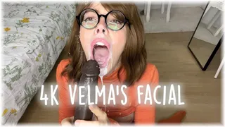 VELMA'S FACIAL CUMSHOT - cosplay, superheroine, facials, dildo with Kitty Stepsis in 4K