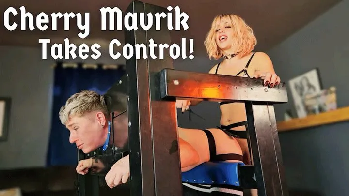 Trans domme brutally beats and fucks FtM in Pillory - Jaq Quicksilver and Cherry Mavrik - MtF dominatrix puts trans man in bondage for punishment - T4T, stocks, BDSM, ts, spanking, riding crop, facefucking, backshots