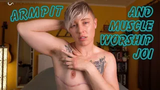 Handsome FtM Twunk Boyfriend Wants You to Worship, Fuck, and Cum on His Hairy Armpits