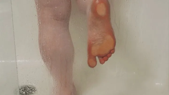 Steamy Shower, Creamy Cummed Soles