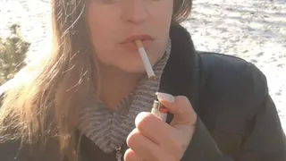 smoking outside with you