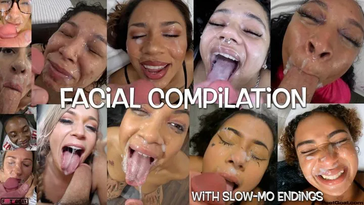 Facial Cumpilation - 20 cumshot facials!