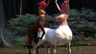 Centaur Things - Part 1 - A Futanari Centaur Learns How To Breed By A Fairy Princess (Amy's Big Wish - Episode 2, Part 1)