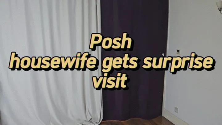 Couple wrestling - Posh housewife gets a surprise visit