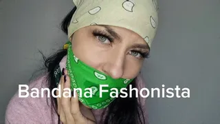 Bandana Fashionista - sweet pink and naughty green