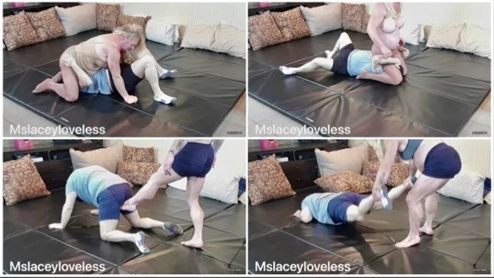 Mslaceyloveless Calves - Wrestling, Dominating, Ball-busting