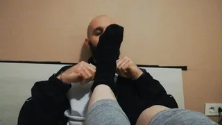 Floppy Socks Sniffing before Sockjob! PART 2