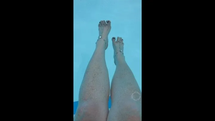 Barefoot Sandals in the Pool