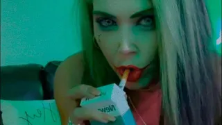 Halloween is here, Joker outfit and makeup Newport 100 smoke