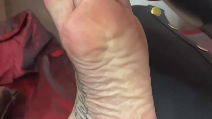 Slow Motion Foot Tickle Tease with Harmony's Sharp Nails