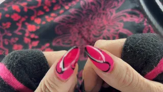 Pink nails