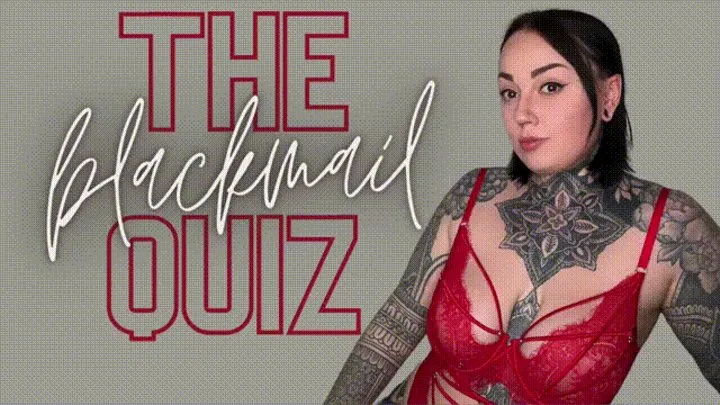 The Blackmail-Fantasy Quiz