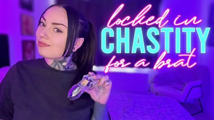 Locked In Chastity For A Brat