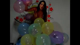 PLAYING IN MY ROOM WITH BALLOONS