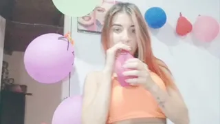 Blow balloon Big 18 no pop