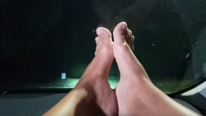 Foot Fetish JOI Countdown in the Car