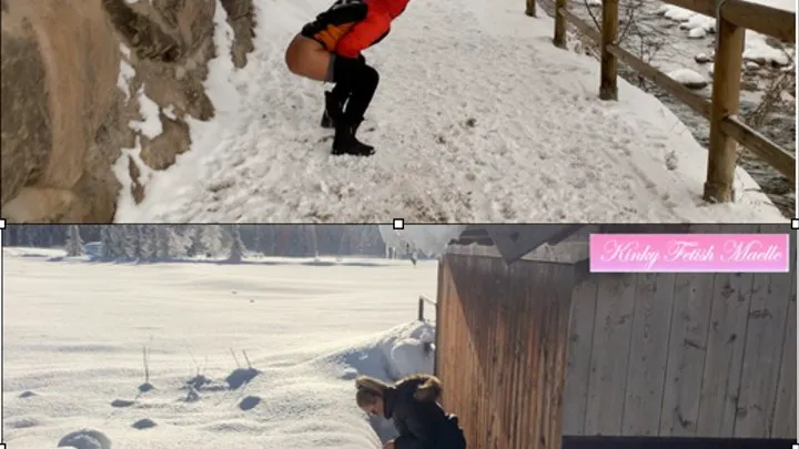 Risky Pissing in the snow