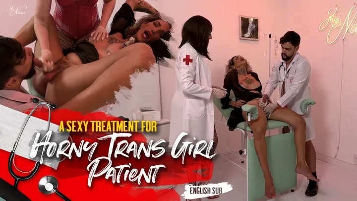 Doctors Nara and Hex apply some sexy treatment for a horny TS patient