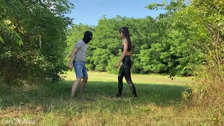 Outdoor Ballbusting