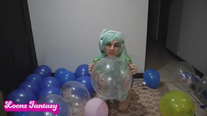 Owllete's first massive balloon pop( )