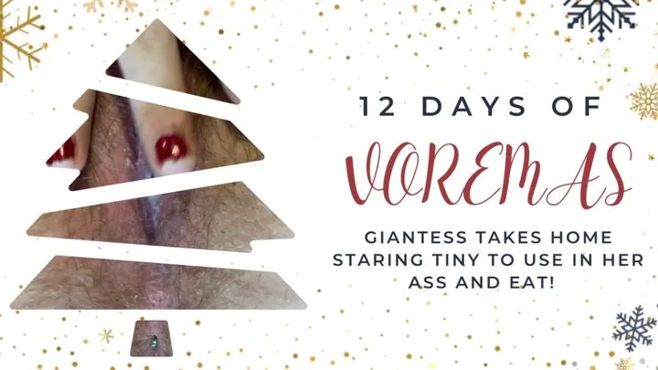 Giantess Takes Home Staring Tiny for Anal Vore