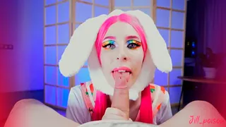 Bunny Girl gives a Blowjob POV