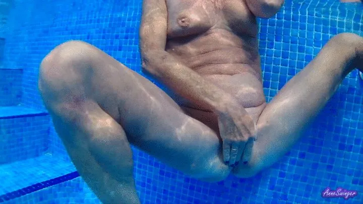 Underwater pussy and ass