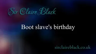 Boot Birthday