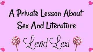 A Private Lesson About Sex And Literature Audio Mp3