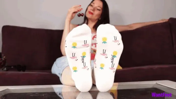 Beautiful Woman Smelly Socks