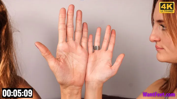 Big and Small Hands Comparison