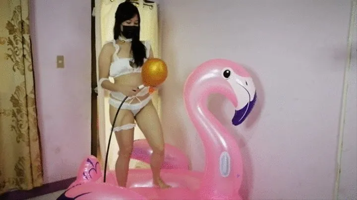 Everything on the pink flamingo