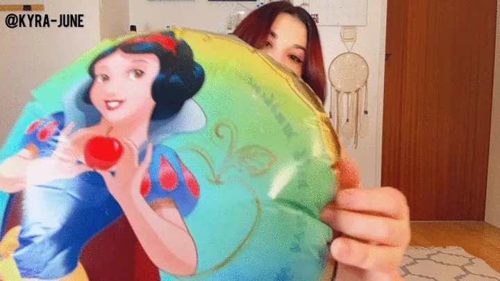 Blowing Disney Balloons ASMR latex and foil