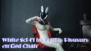 White Sci-Fi in Double Pleasure on Red Chair