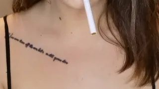 Close up smoking