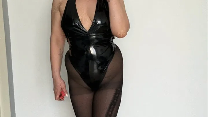 Latex smoking goddess