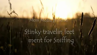 Stinky travelin feet ment for sniffin