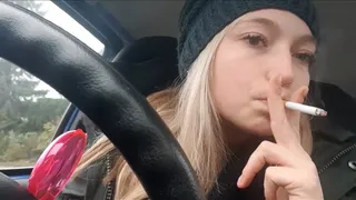 Smoking in the Car - Theresa Smoke (Horizontal View)