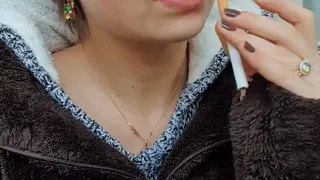 Short Hair Collection - Smoking with beautiful Jewels in my Garden