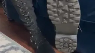 showing off sexy boots