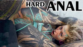 tattoo girl ANUSKATZZ get fucked balls deep in her ass - ANAL gape and prolapse - split tounge blow job - punk goth - ZF008