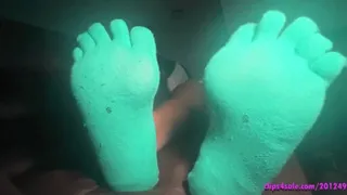 Tiffany Toe socks footjob