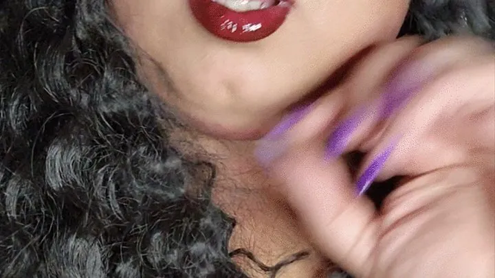 Red lipped masked BBW Latina shares a secret