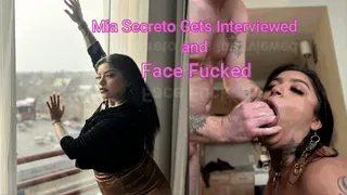 Columbian Beauty Mia Secreto gets interviewed and face fucked FULL VERSION